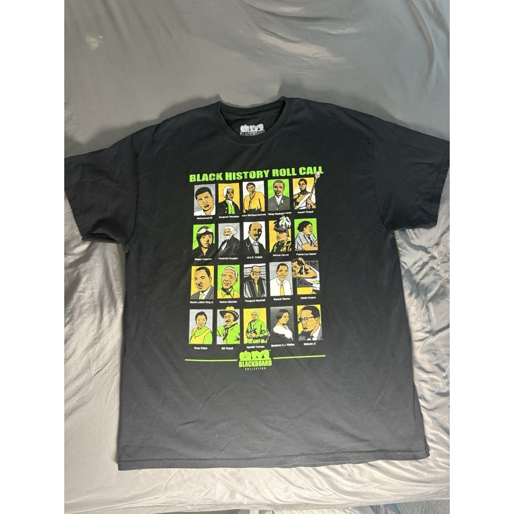 Blackboard Collection Men's XL Black History Roll Call
